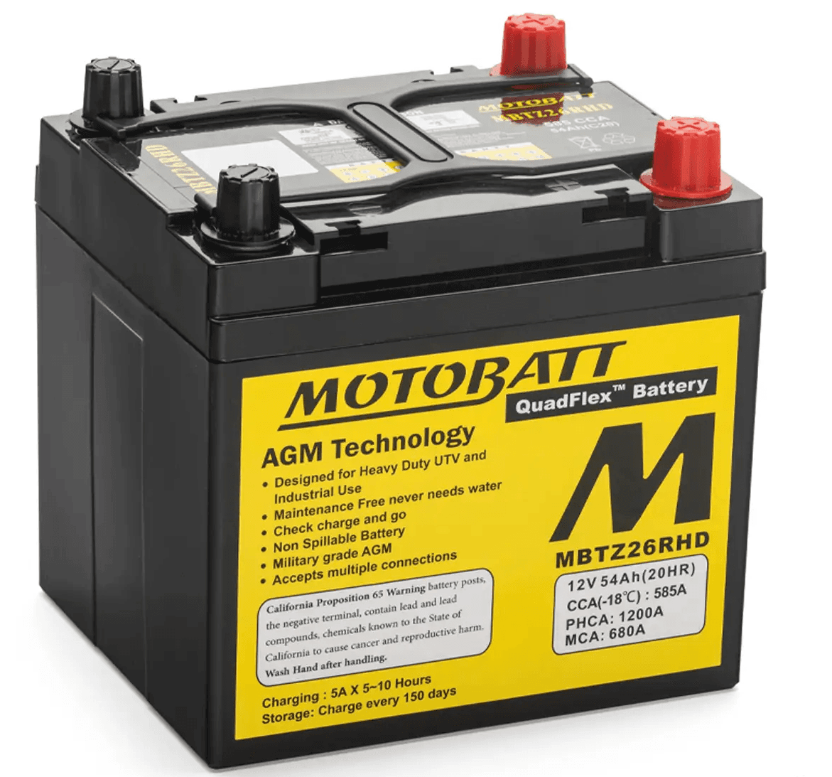 Motobatt AGM Replacement UTV Batteries